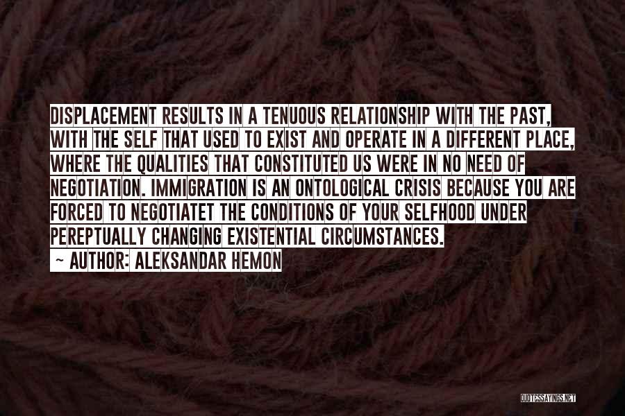 The Past Changing You Quotes By Aleksandar Hemon