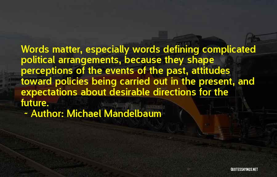 The Past Defining The Future Quotes By Michael Mandelbaum
