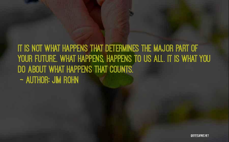 The Past Determines The Future Quotes By Jim Rohn