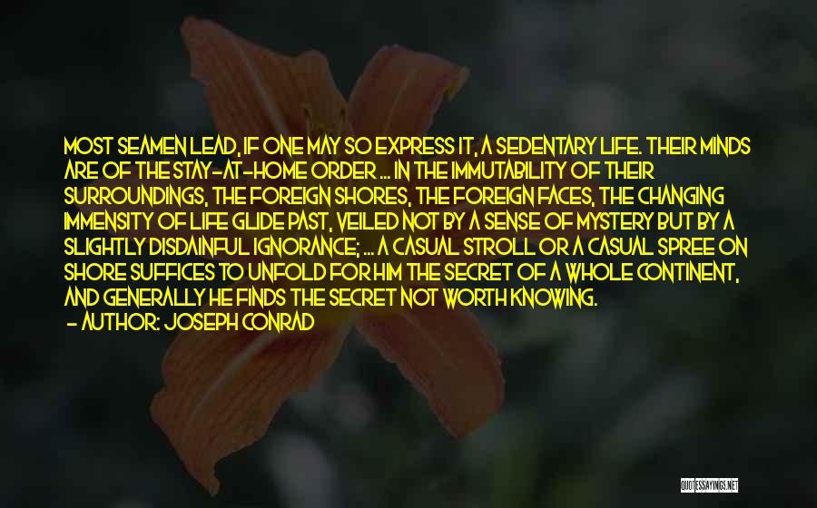 The Past Not Changing Quotes By Joseph Conrad