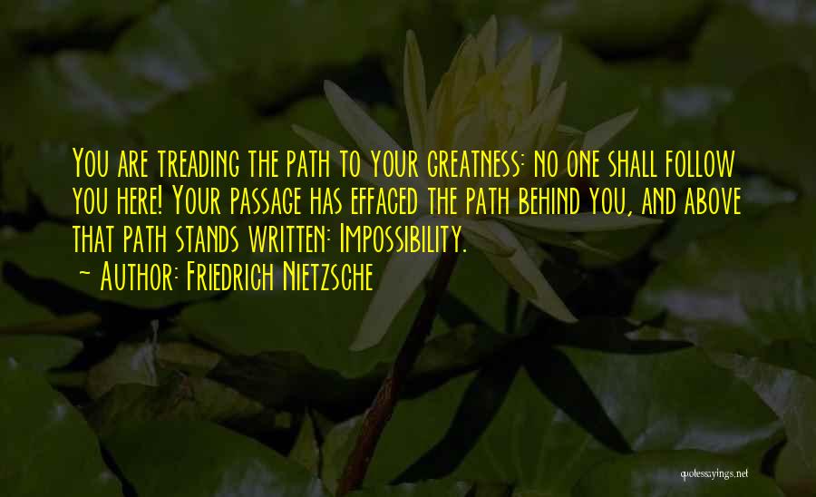 The Path To Greatness Quotes By Friedrich Nietzsche