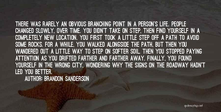 The Path You Take In Life Quotes By Brandon Sanderson