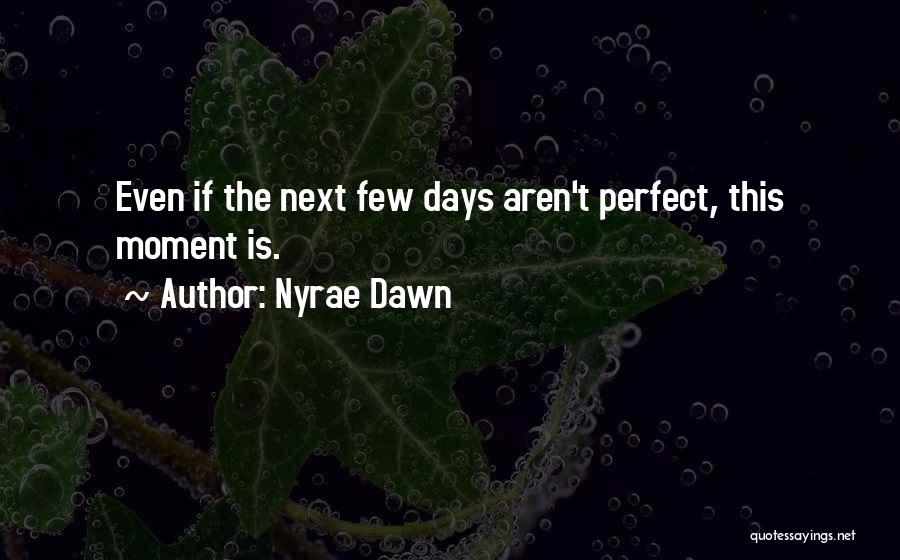 The Perfect Moment Quotes By Nyrae Dawn