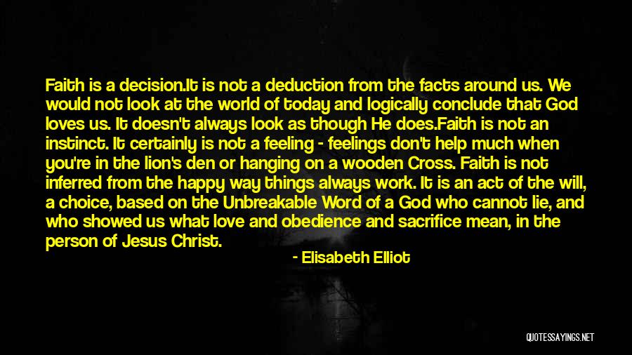 The Person Who Loves You Quotes By Elisabeth Elliot