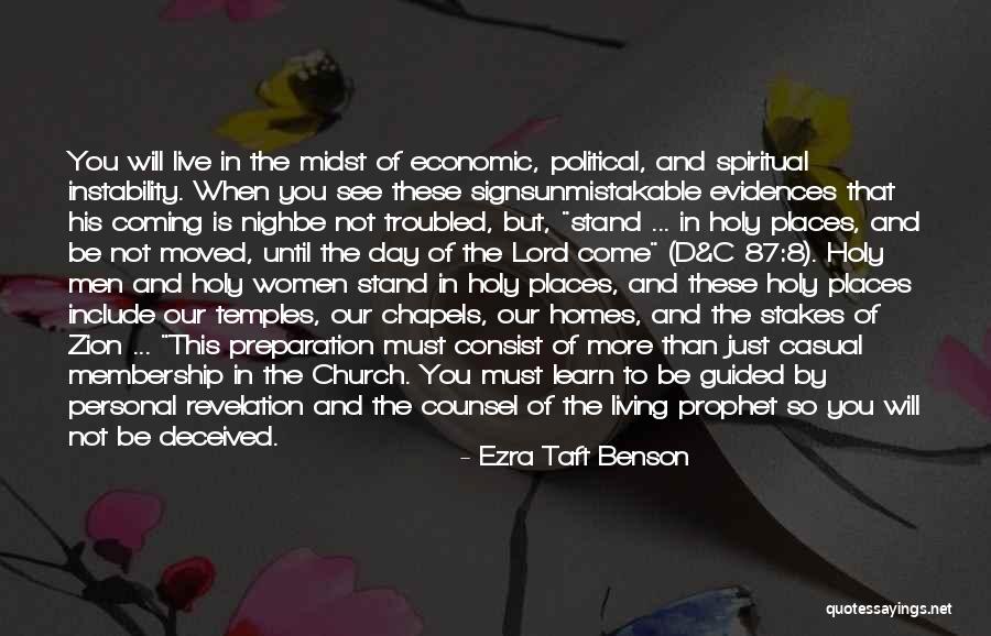 The Personal Is Political Quotes By Ezra Taft Benson