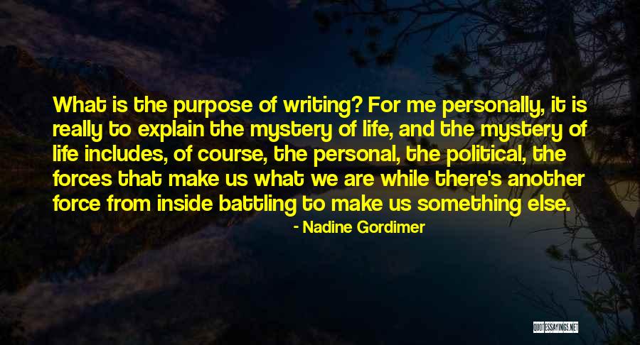 The Personal Is Political Quotes By Nadine Gordimer