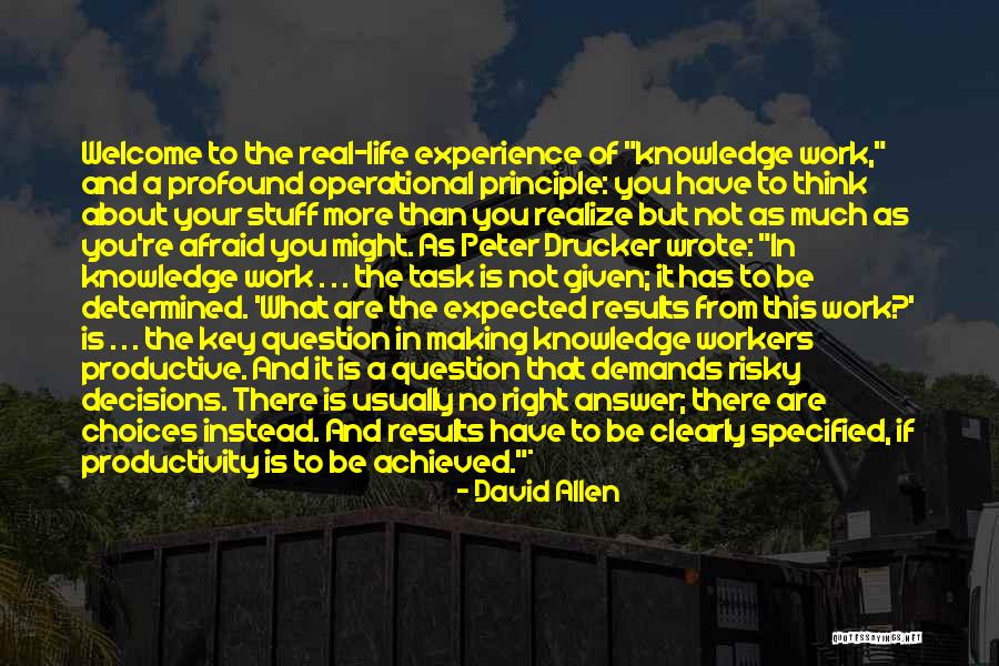 The Peter Principle Quotes By David Allen