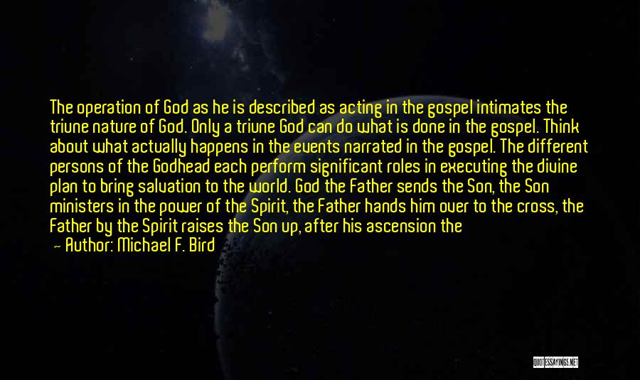 The Plan Of Salvation Quotes By Michael F. Bird