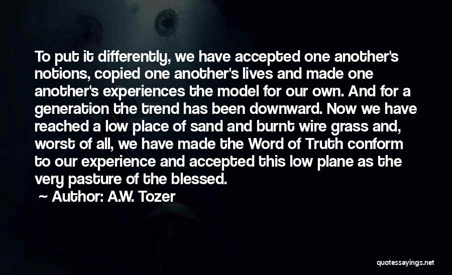 The Plane Quotes By A.W. Tozer