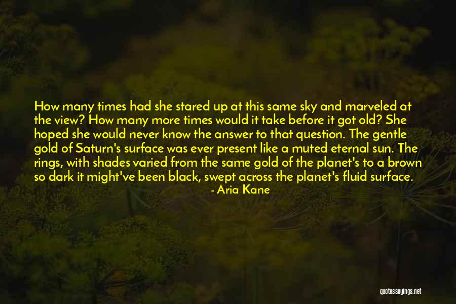 The Planet Saturn Quotes By Aria Kane