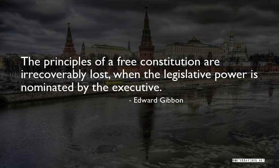 The Power Of A Constitution Quotes By Edward Gibbon