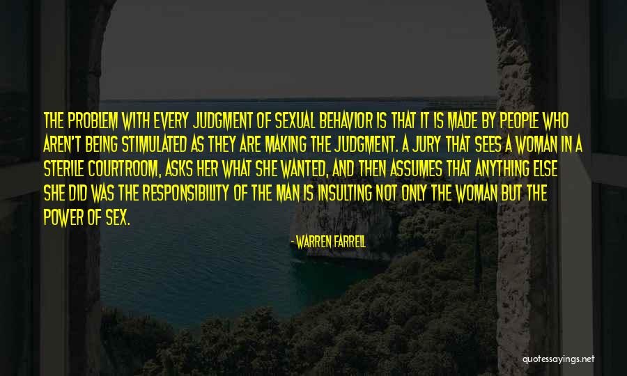 The Power Of Being A Woman Quotes By Warren Farrell