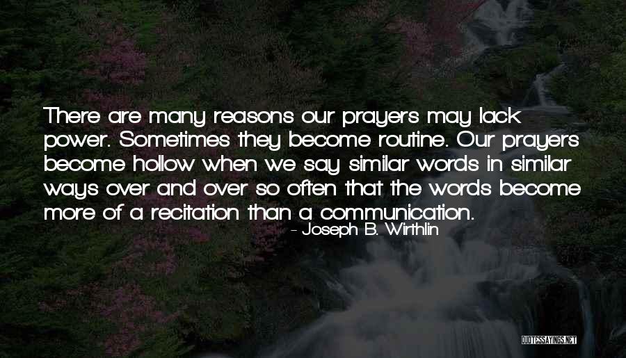 The Power Of Communication Quotes By Joseph B. Wirthlin The Power Of Communication Quotes By Joseph B. Wirthlin