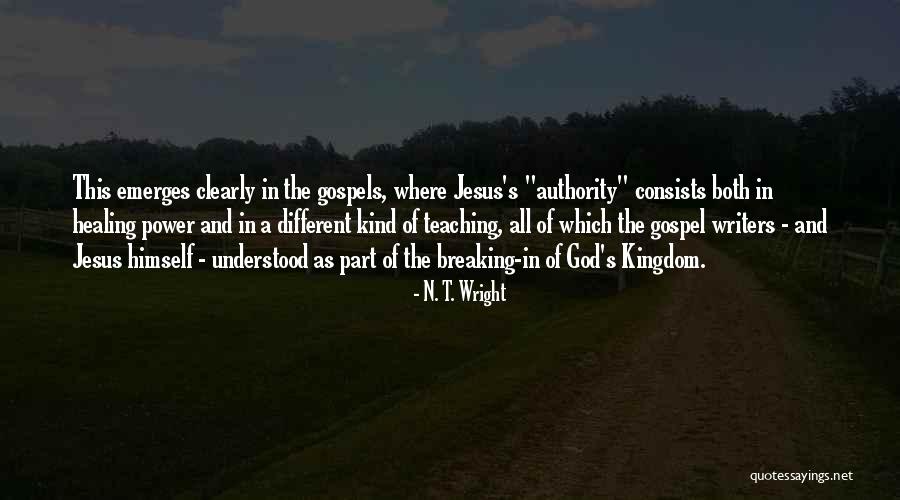 The Power Of God's Healing Quotes By N. T. Wright The Power Of God's Healing Quotes By N. T. Wright