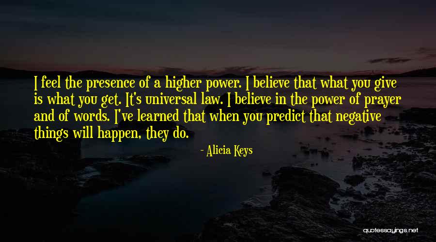 The Power Of Negative Words Quotes By Alicia Keys