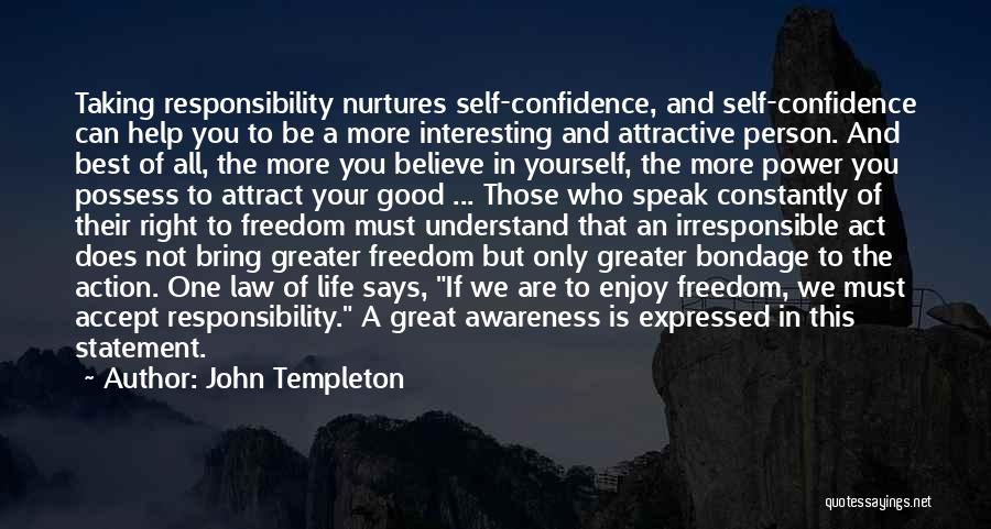 The Power Of One Best Quotes By John Templeton