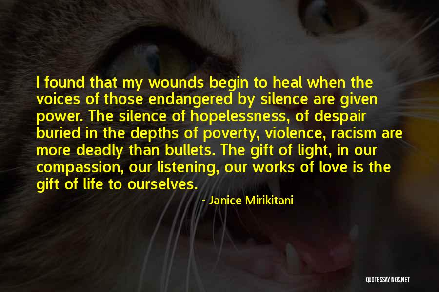 The Power Of Silence Quotes By Janice Mirikitani