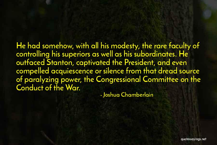 The Power Of Silence Quotes By Joshua Chamberlain