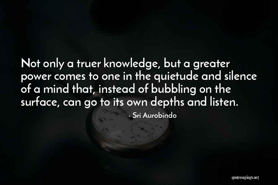 The Power Of Silence Quotes By Sri Aurobindo