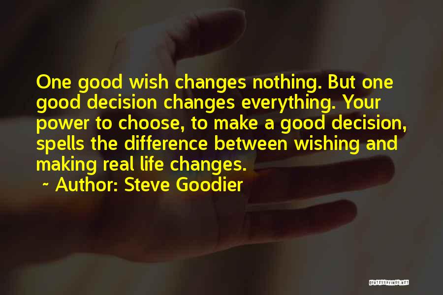 The Power To Change Your Life Quotes By Steve Goodier