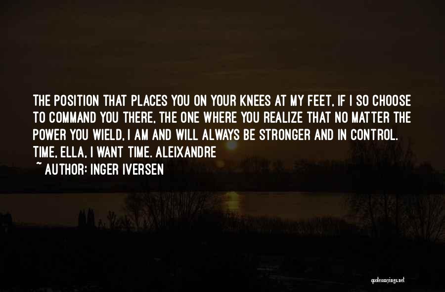 The Power To Choose Quotes By Inger Iversen