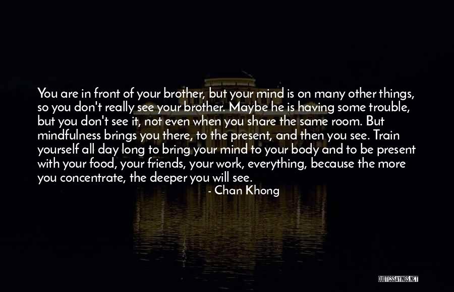 The Present Day Quotes By Chan Khong