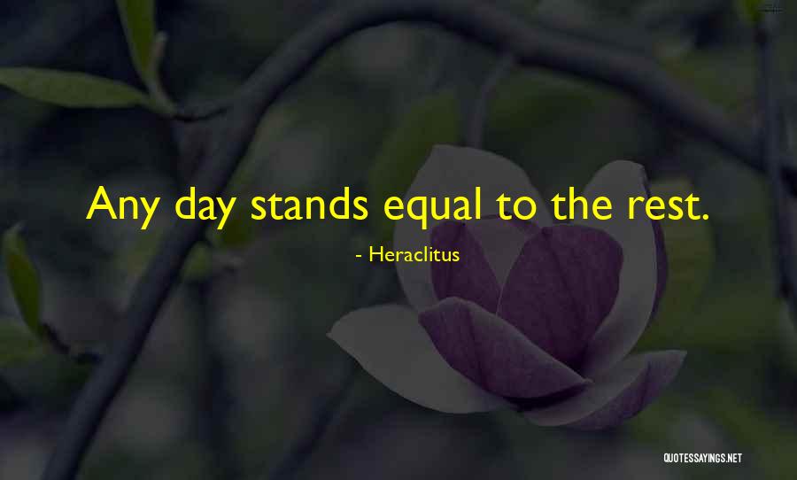 The Present Day Quotes By Heraclitus