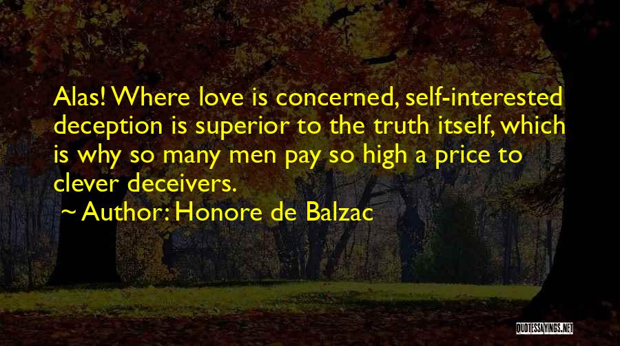 The Price We Pay For Love Quotes By Honore De Balzac