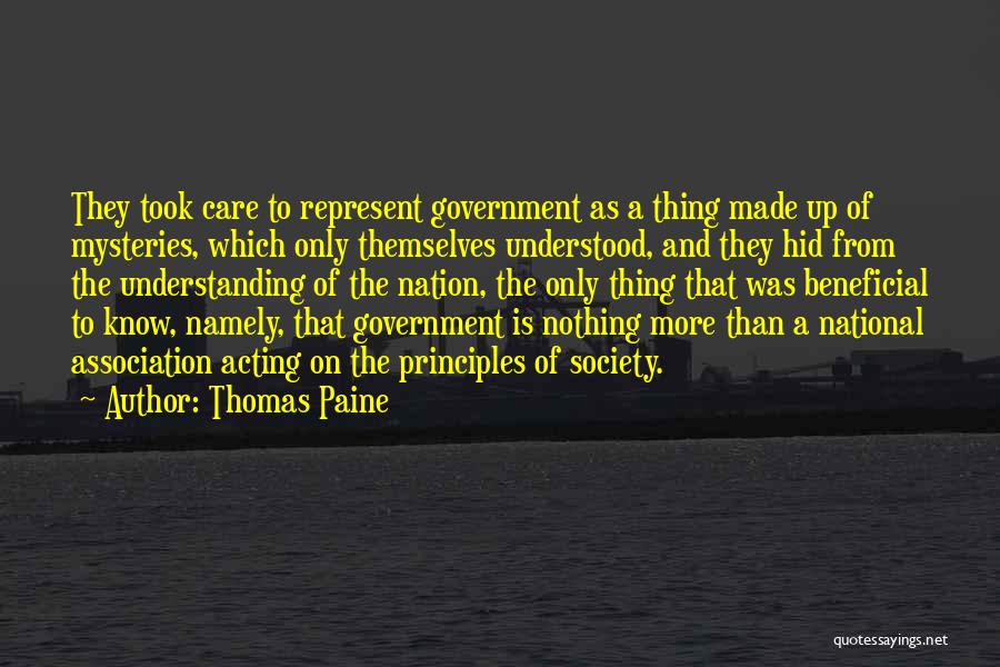 The Principles Of Government Quotes By Thomas Paine
