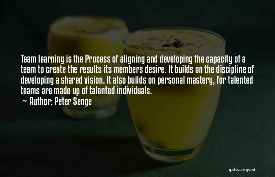 The Process Of Learning Quotes By Peter Senge