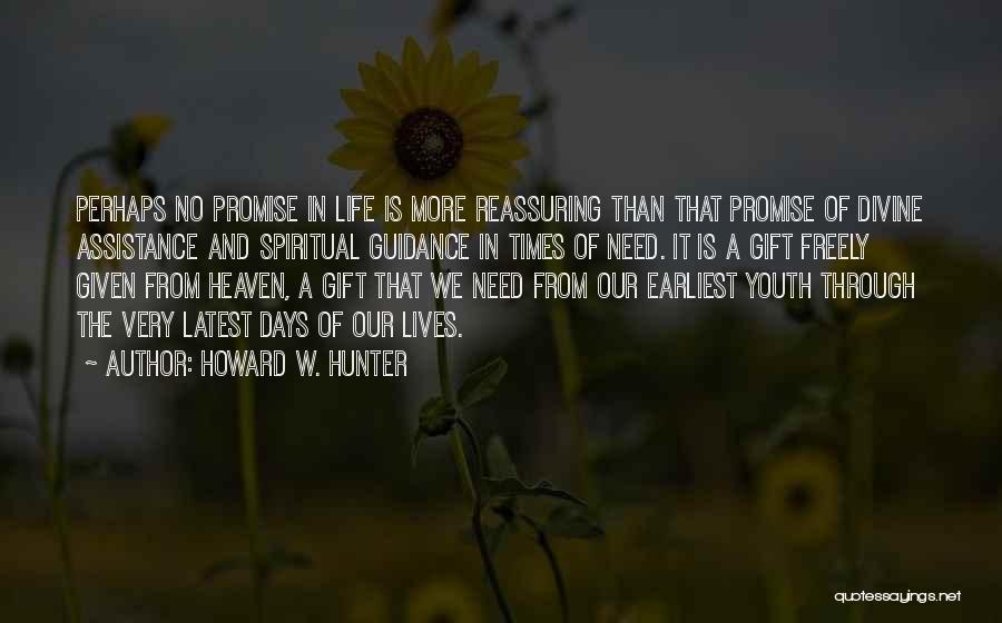 The Promise Of Youth Quotes By Howard W. Hunter