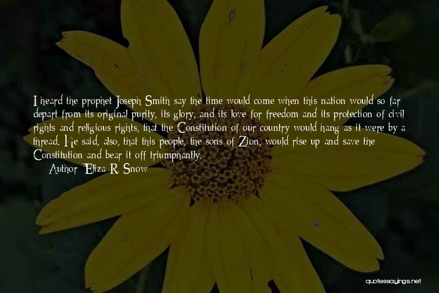 The Prophet Joseph Smith Quotes By Eliza R. Snow