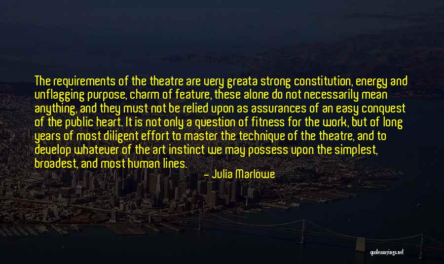 The Purpose Of Art Quotes By Julia Marlowe