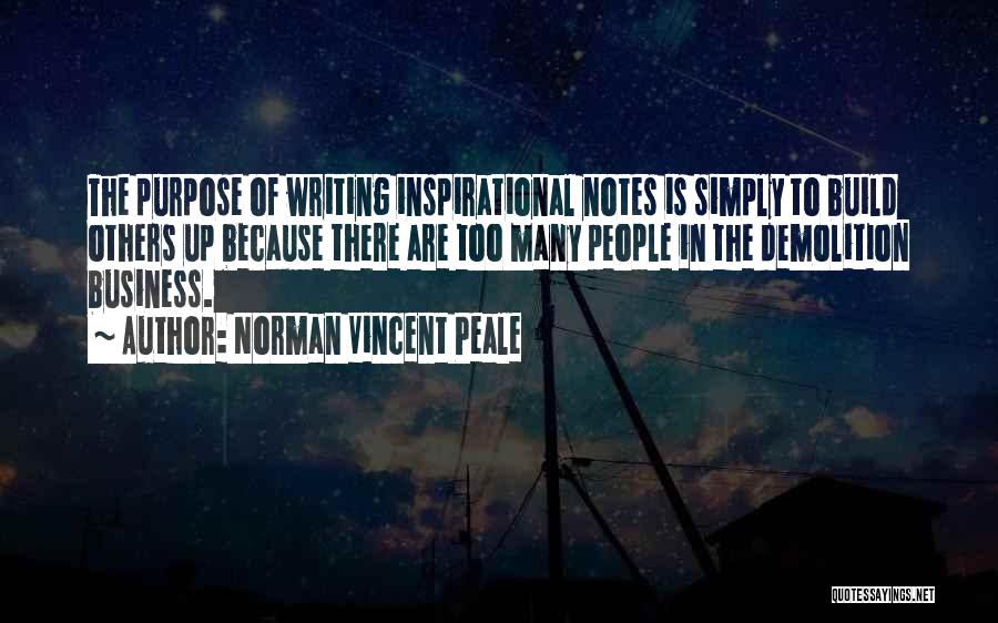 The Purpose Of Business Quotes By Norman Vincent Peale