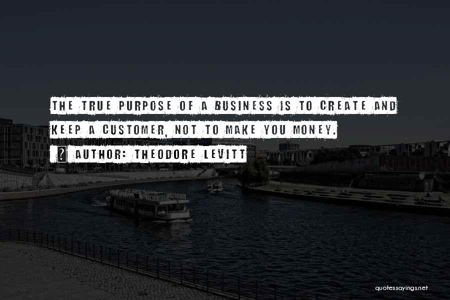 The Purpose Of Business Quotes By Theodore Levitt
