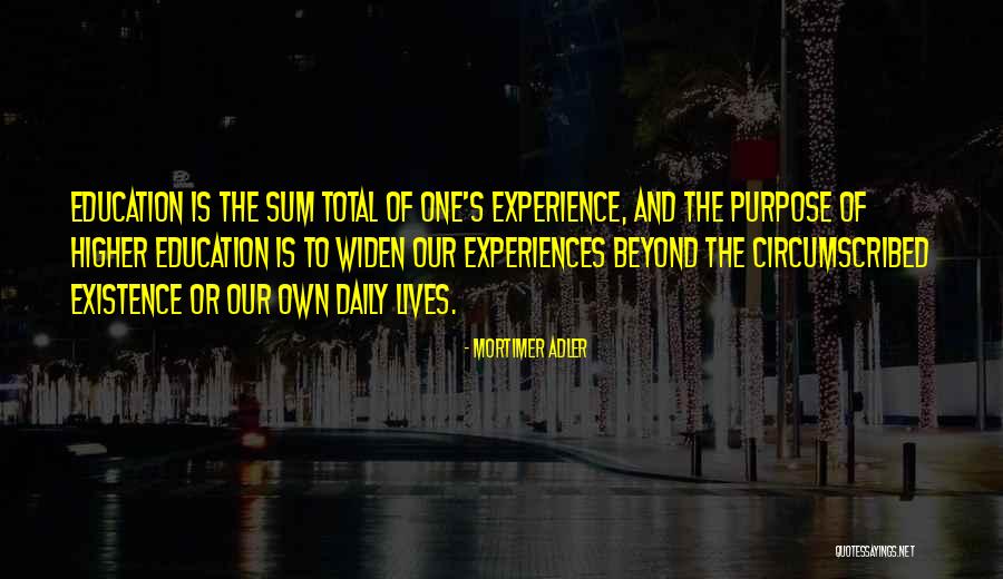 The Purpose Of Higher Education Quotes By Mortimer Adler The Purpose Of Higher Education Quotes By Mortimer Adler