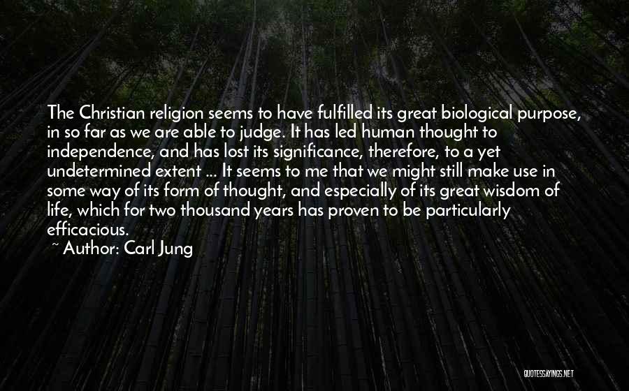 The Purpose Of Human Life Quotes By Carl Jung