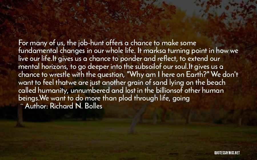 The Purpose Of Human Life Quotes By Richard N. Bolles