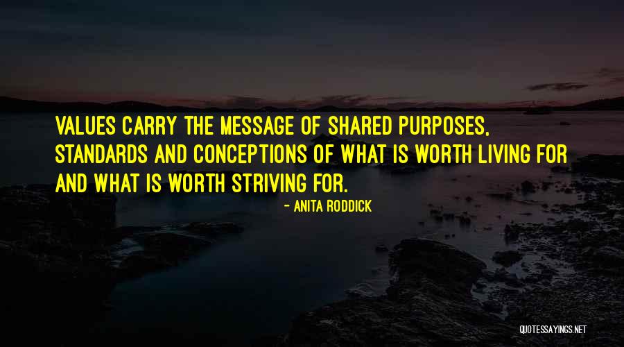 The Purpose Of Living Quotes By Anita Roddick