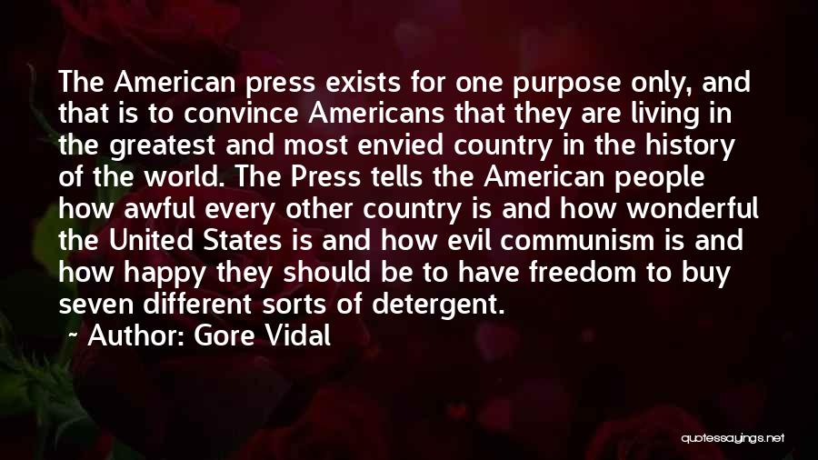 The Purpose Of Living Quotes By Gore Vidal