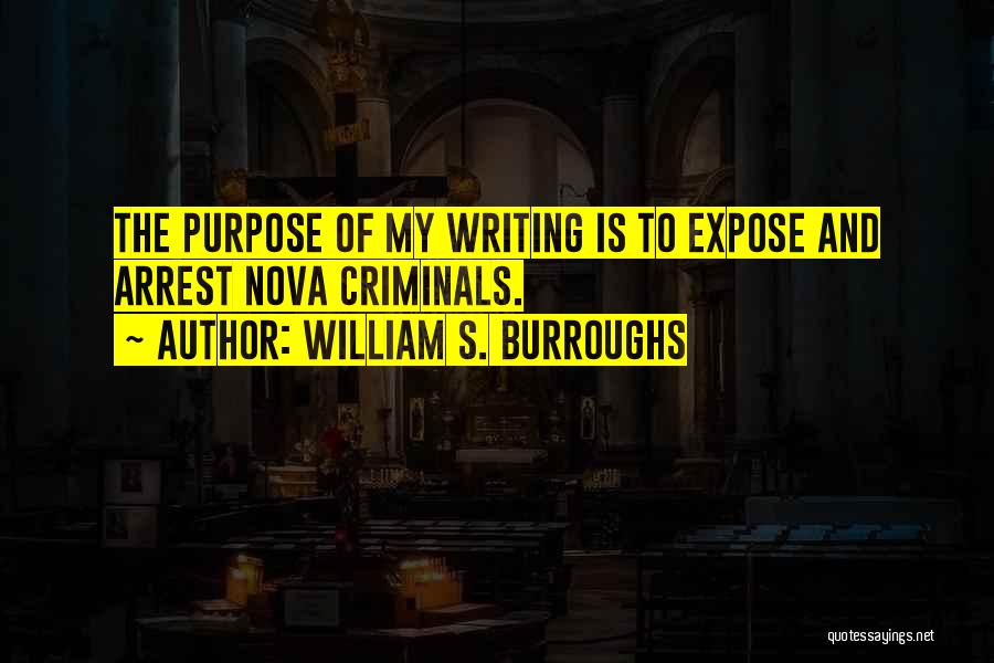The Purpose Of Writing Quotes By William S. Burroughs