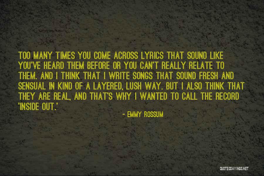 The Rain Maker Quotes By Emmy Rossum The Rain Maker Quotes By Emmy Rossum