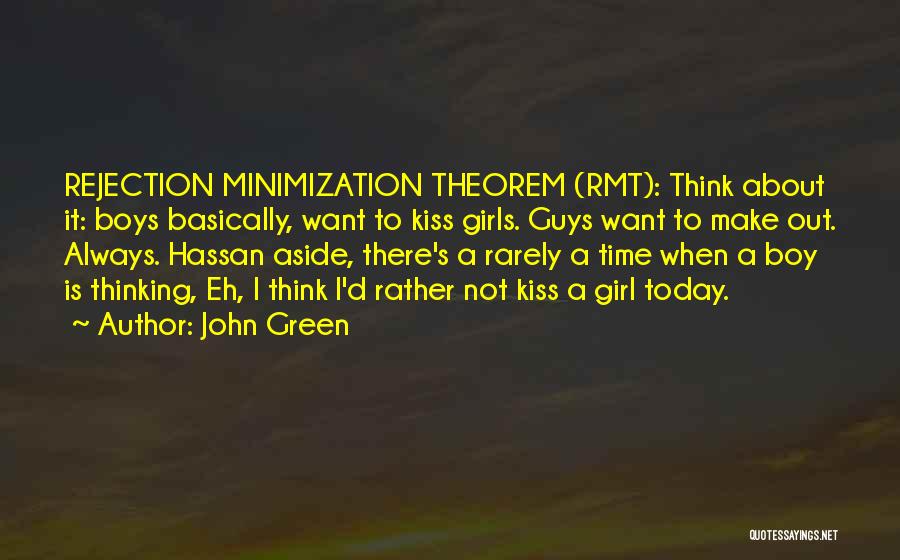 The Re-entry Minimization Quotes By John Green