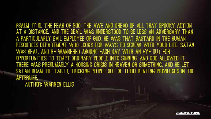 The Real Fear Quotes By Warren Ellis