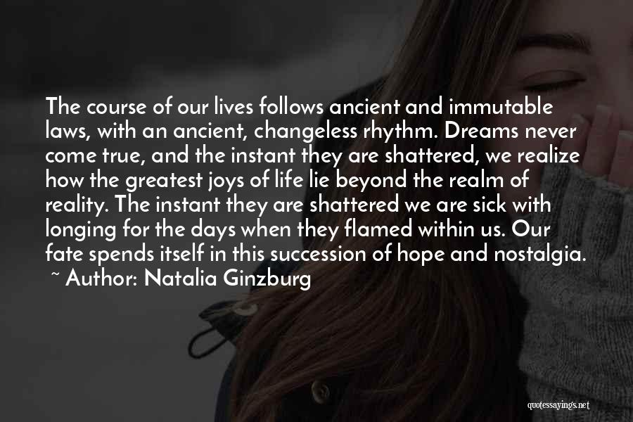 The Reality Of Dreams Quotes By Natalia Ginzburg