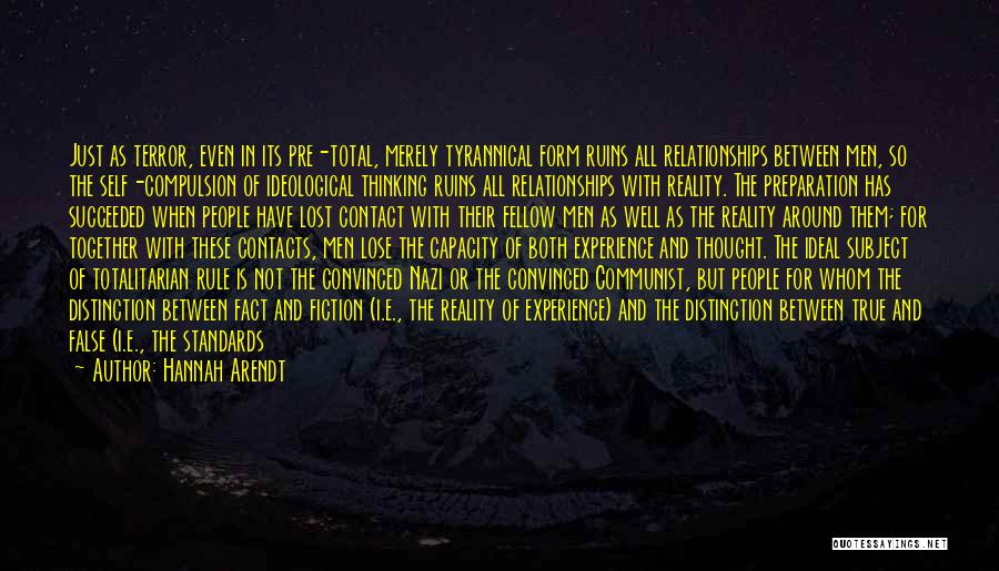 The Reality Of Relationships Quotes By Hannah Arendt