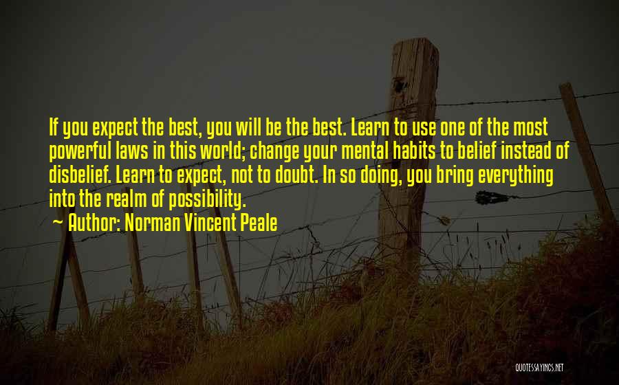 The Realm Of Possibility Quotes By Norman Vincent Peale