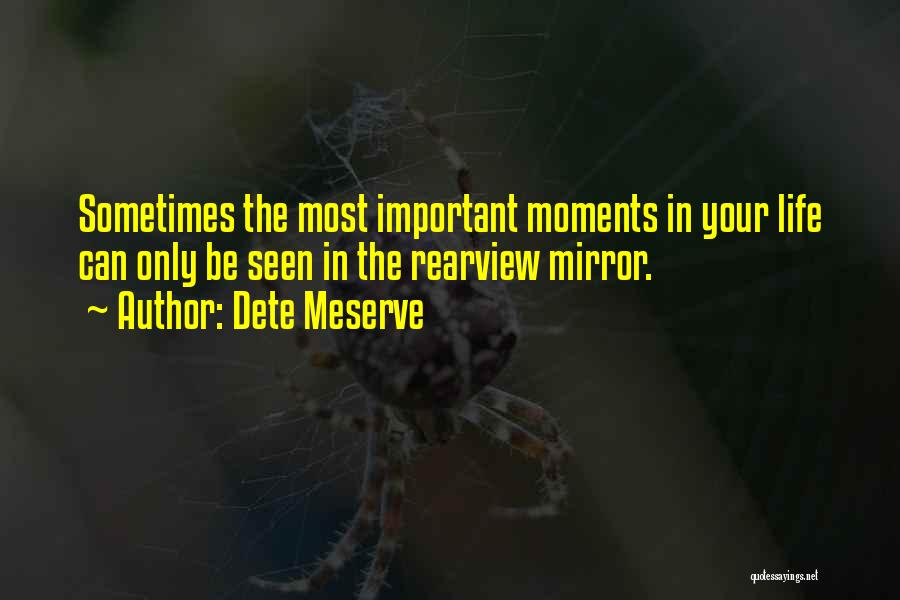 The Rearview Mirror Quotes By Dete Meserve