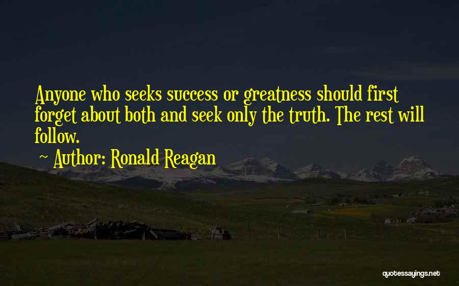 The Rest Will Follow Quotes By Ronald Reagan