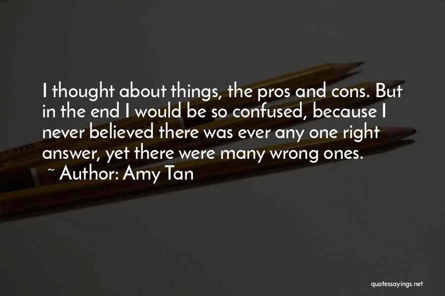 The Right Answer Quotes By Amy Tan